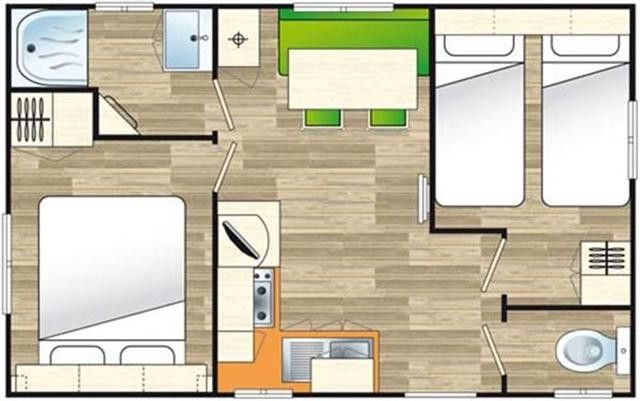 Location de Mobil home pour 4 personnes